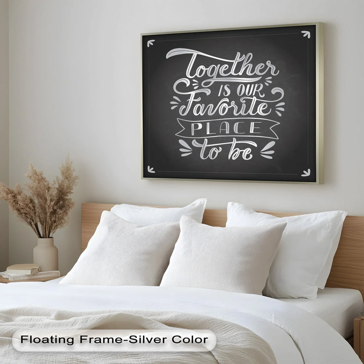 Together Is Our Favorite Place – Modern Oil Paintings - MyPhotoStation
