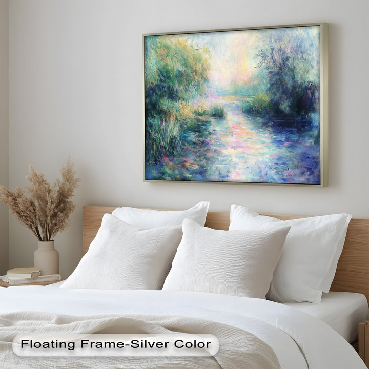 Whispering Riverbank at Dusk – Impressionist Landscape Oil Painting