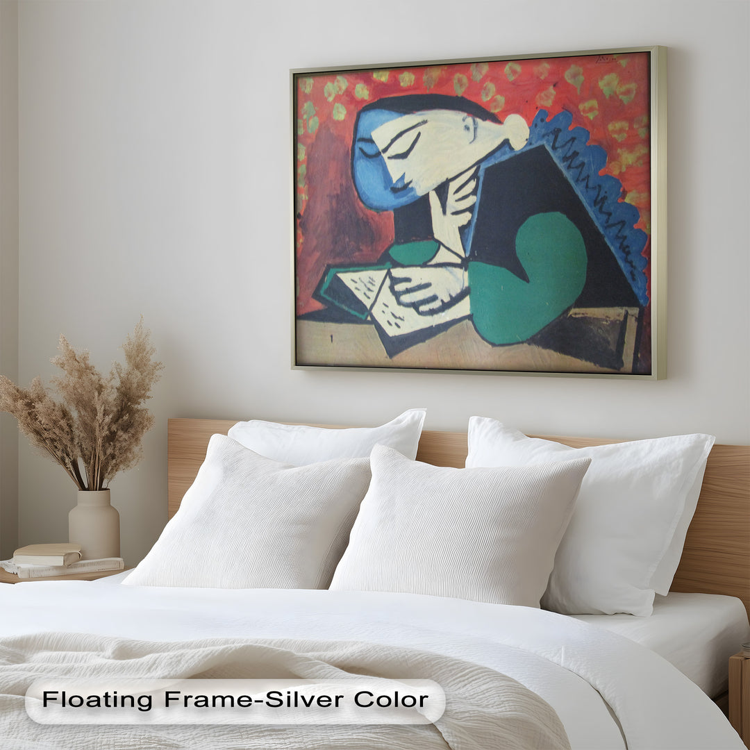 The Reader – Cubist Portrait of Quiet Focus Picasso Oil Painting