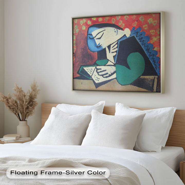 The Reader – Cubist Portrait of Quiet Focus Picasso Oil Painting