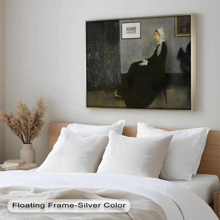 A Quiet Devotion – Seated Woman in Black Historic Oil Painting