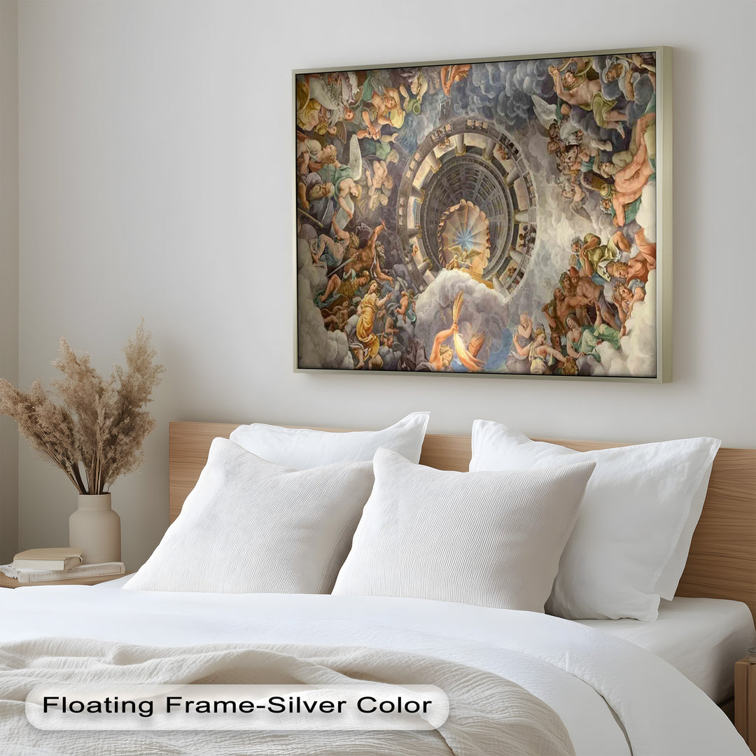 Assumption of the Virgin by Correggio – Renaissance Ceiling Oil Painting