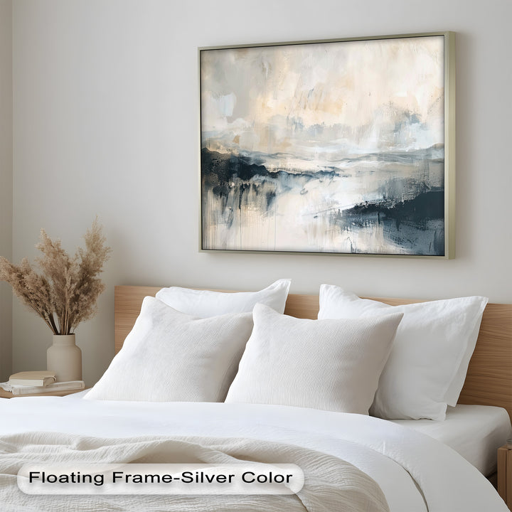 Abstract Landscape Reflection – Modern Serenity Oil Painting