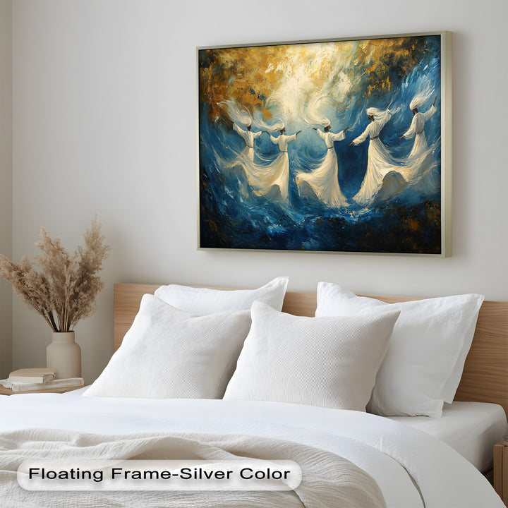 Spiritual Dervishes Wall Decor – Religious Oil Painting