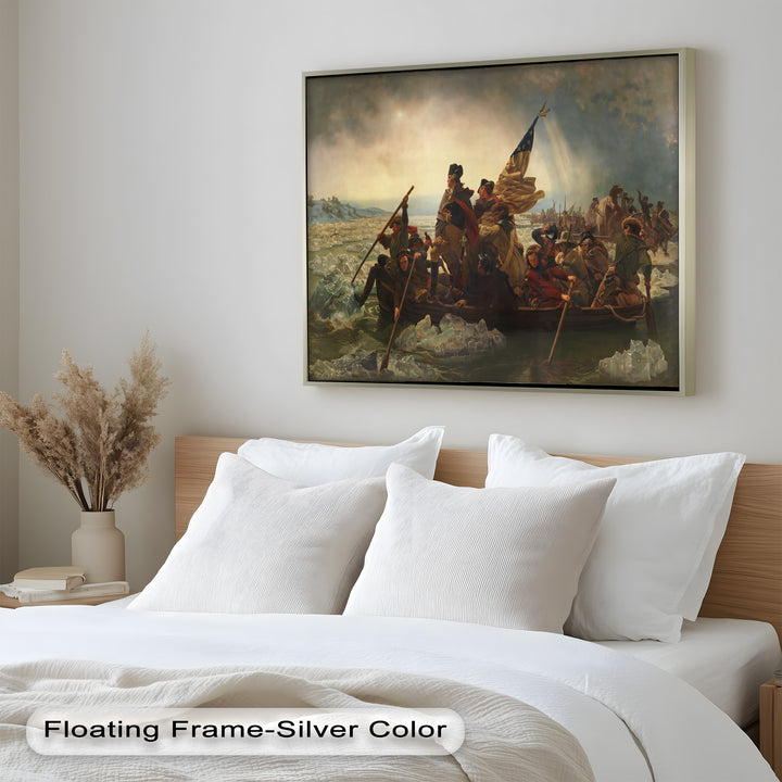 Washington's Crossing – Patriotisches Ölgemälde der Amerikanischen Revolution