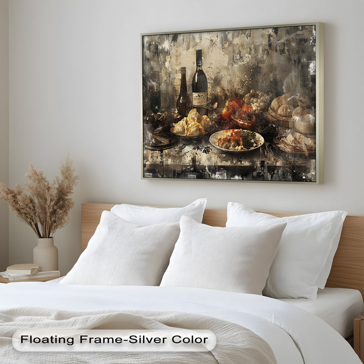 Rustic Feast – Vintage Culinary Still Life Food Painting