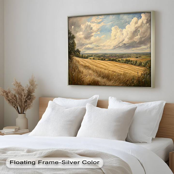 Golden Harvest View – Landscape Oil Paintings
