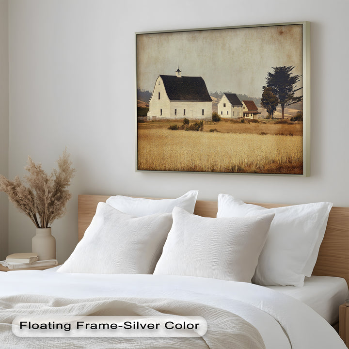 Farmhouse Landscape – Vintage Country Barn Oil Paintings