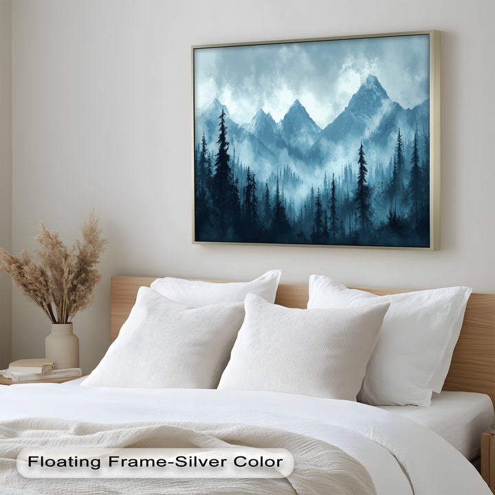 Misty Mountain Pines – Landscape Oil Paintings