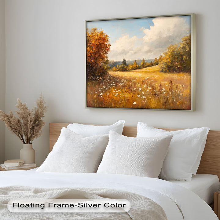 Autumnal Landscape – Tranquil Fall Scene in Oil Paintings