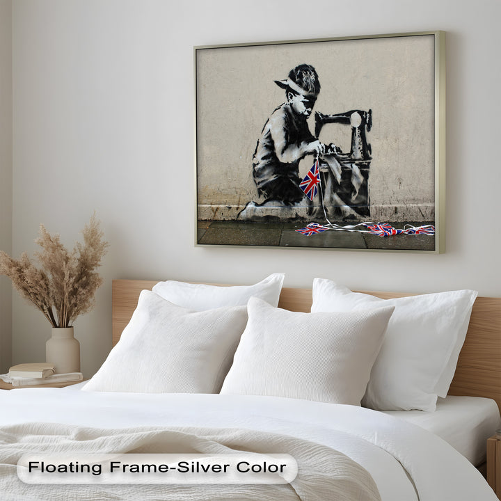 Stitched Allegiance – Banksy Oil Painting