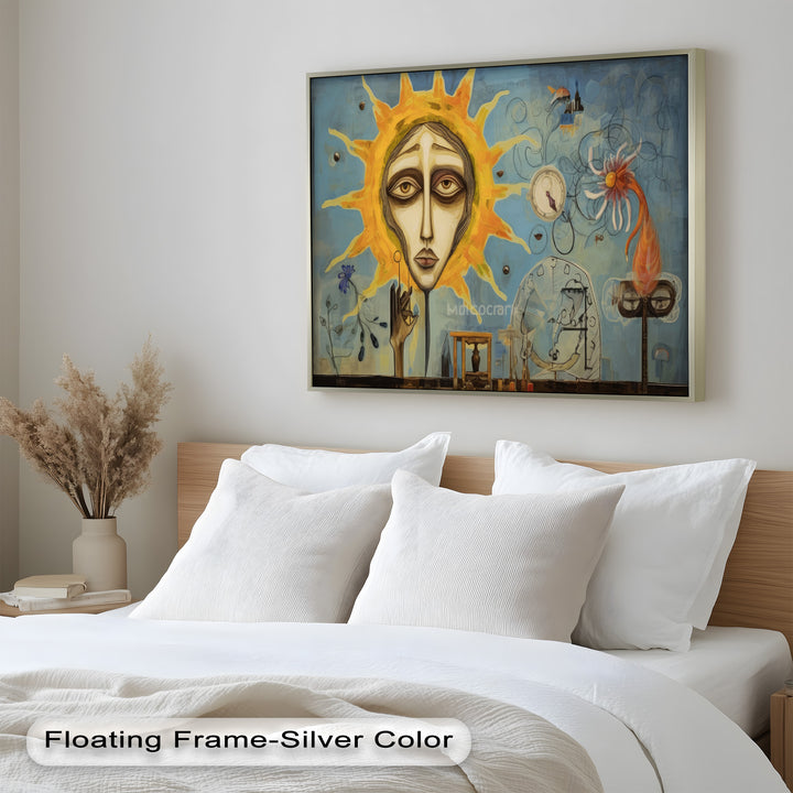 Solar Reverie – Surreal Dreamscape Picasso Oil Painting