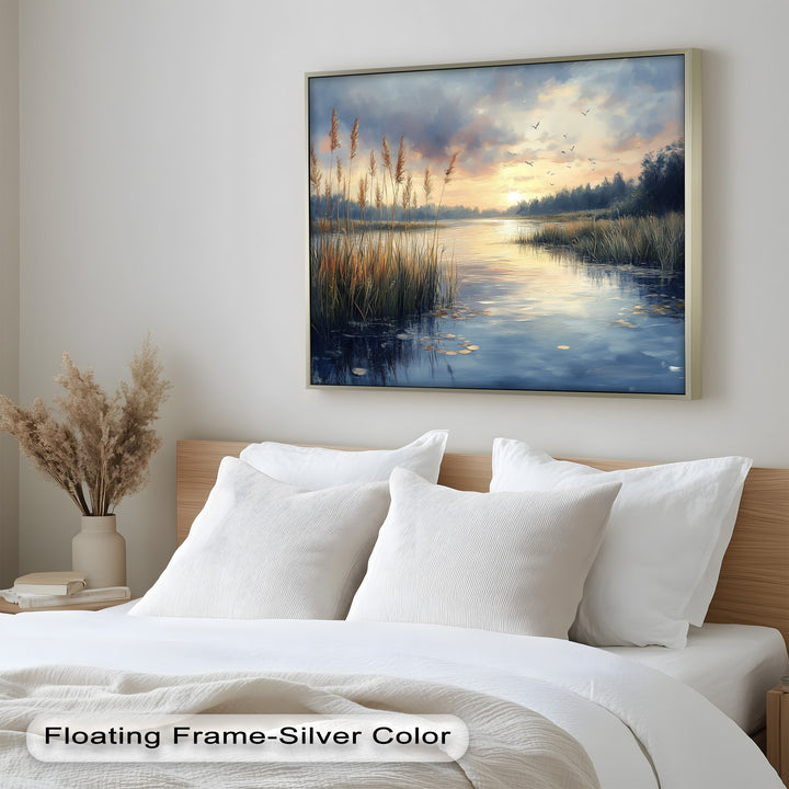 Lake Sunrise – Landscape Oil Painting