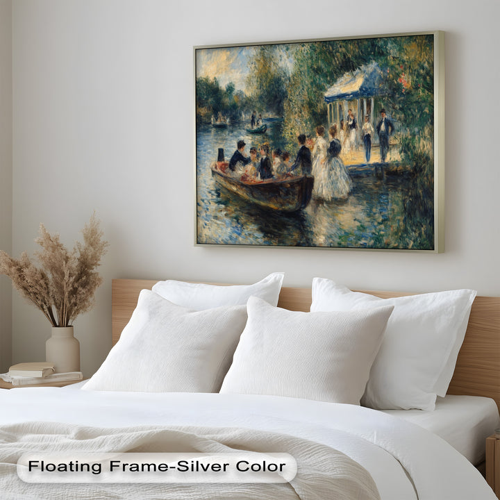 Afternoon Gathering by the River – Impressionist Oil Painting
