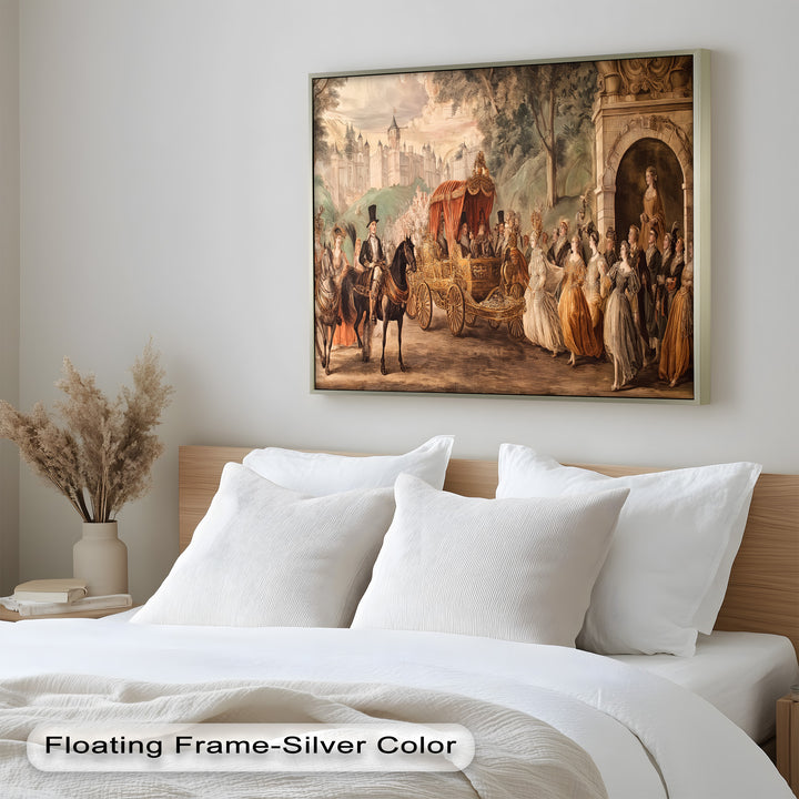 Royal Carriage Procession – Grand Baroque Parade Oil Painting