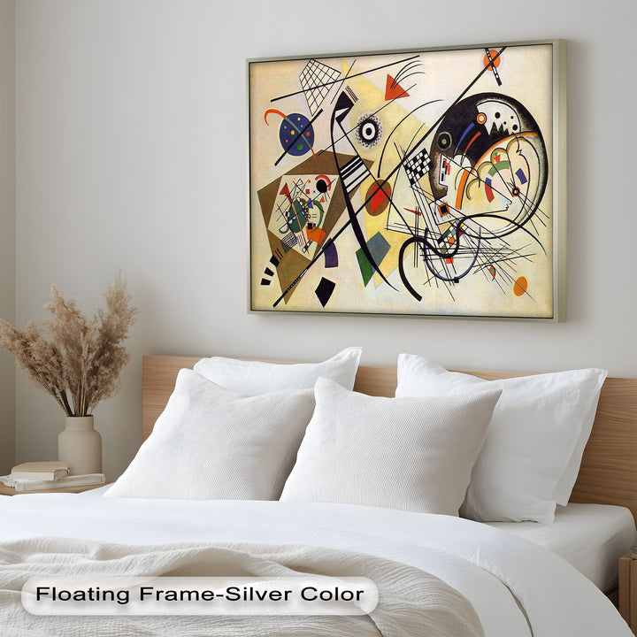 Kandinsky Komposition VIII – Abstraktes geometrisches Ölgemälde