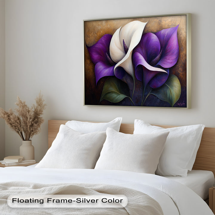 Purple Tulips – Luxurious Floral Oil Painting