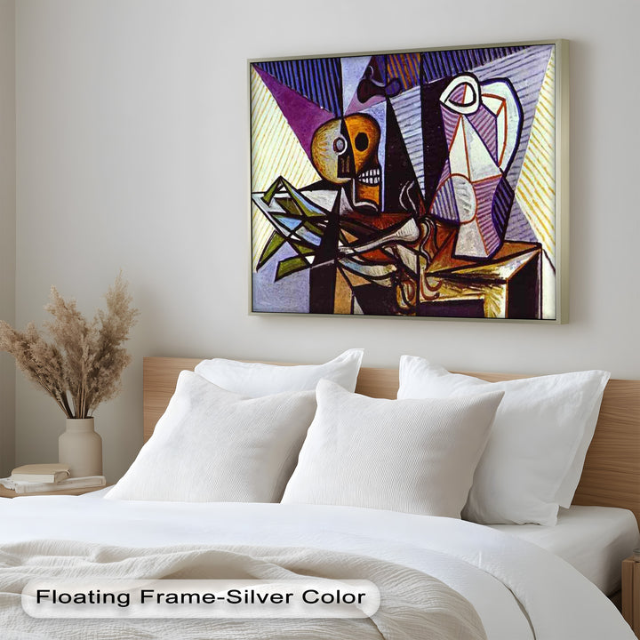 Still Life with Skull by Picasso – Symbolic Cubist Oil Painting