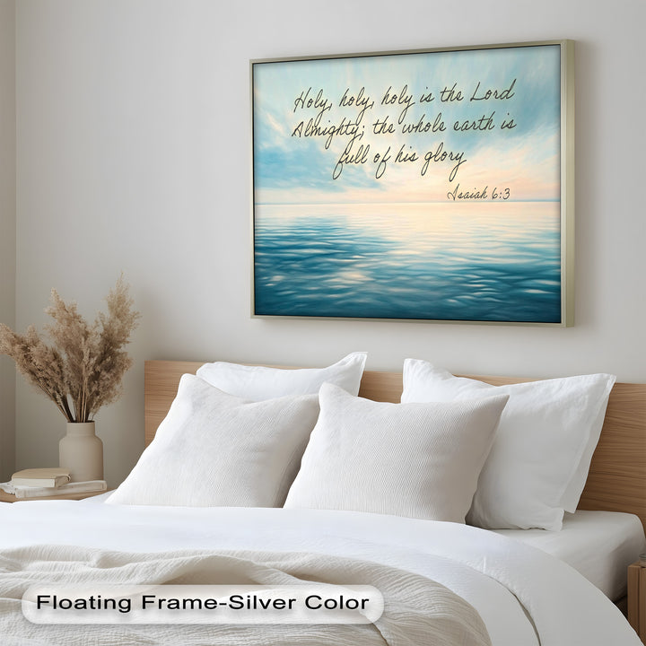 Isaiah 6:3 – Holy Is the Lord Bible Verse Oil Painting
