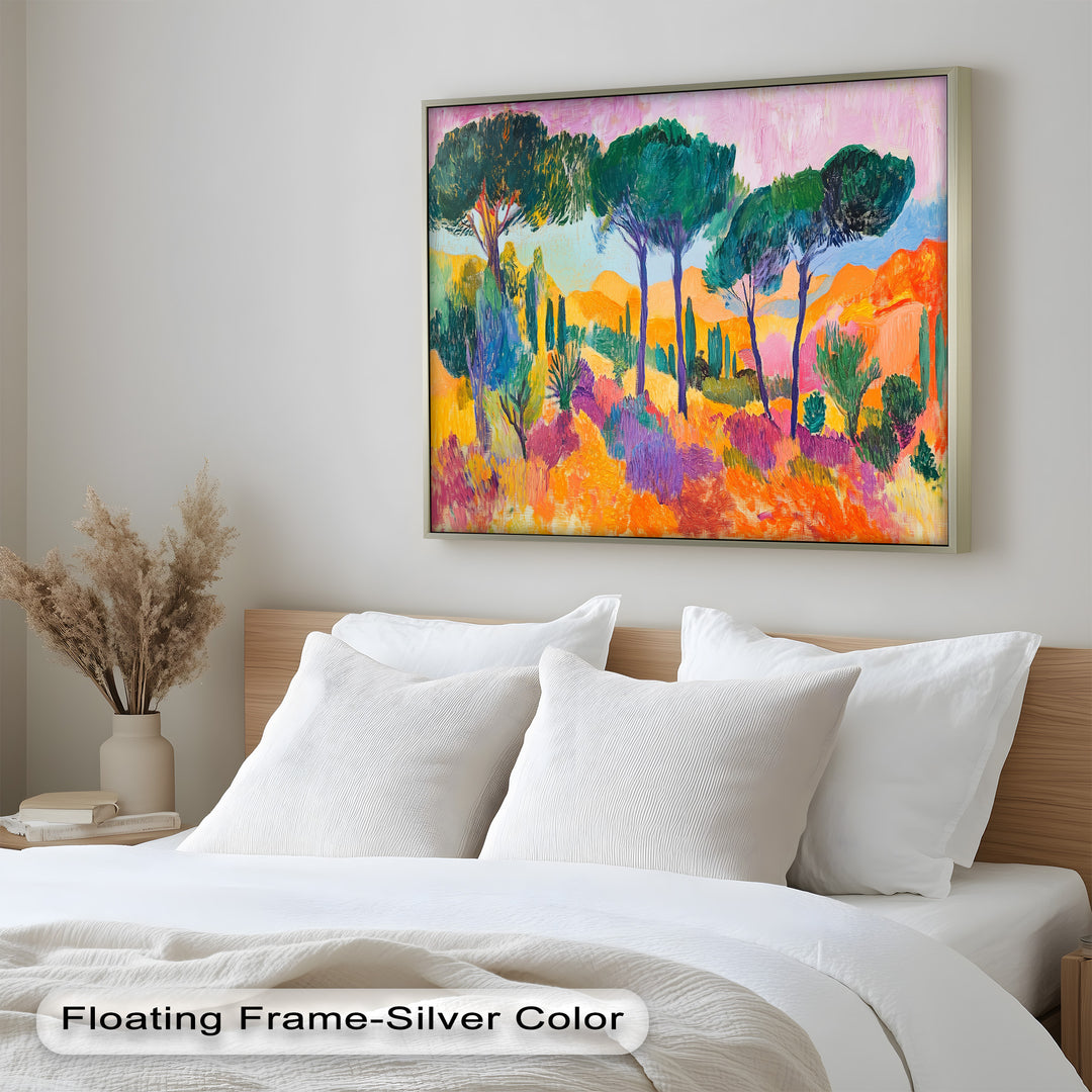 Ölgemälde „Golden Horizon“ – Fauvistische Landschaft