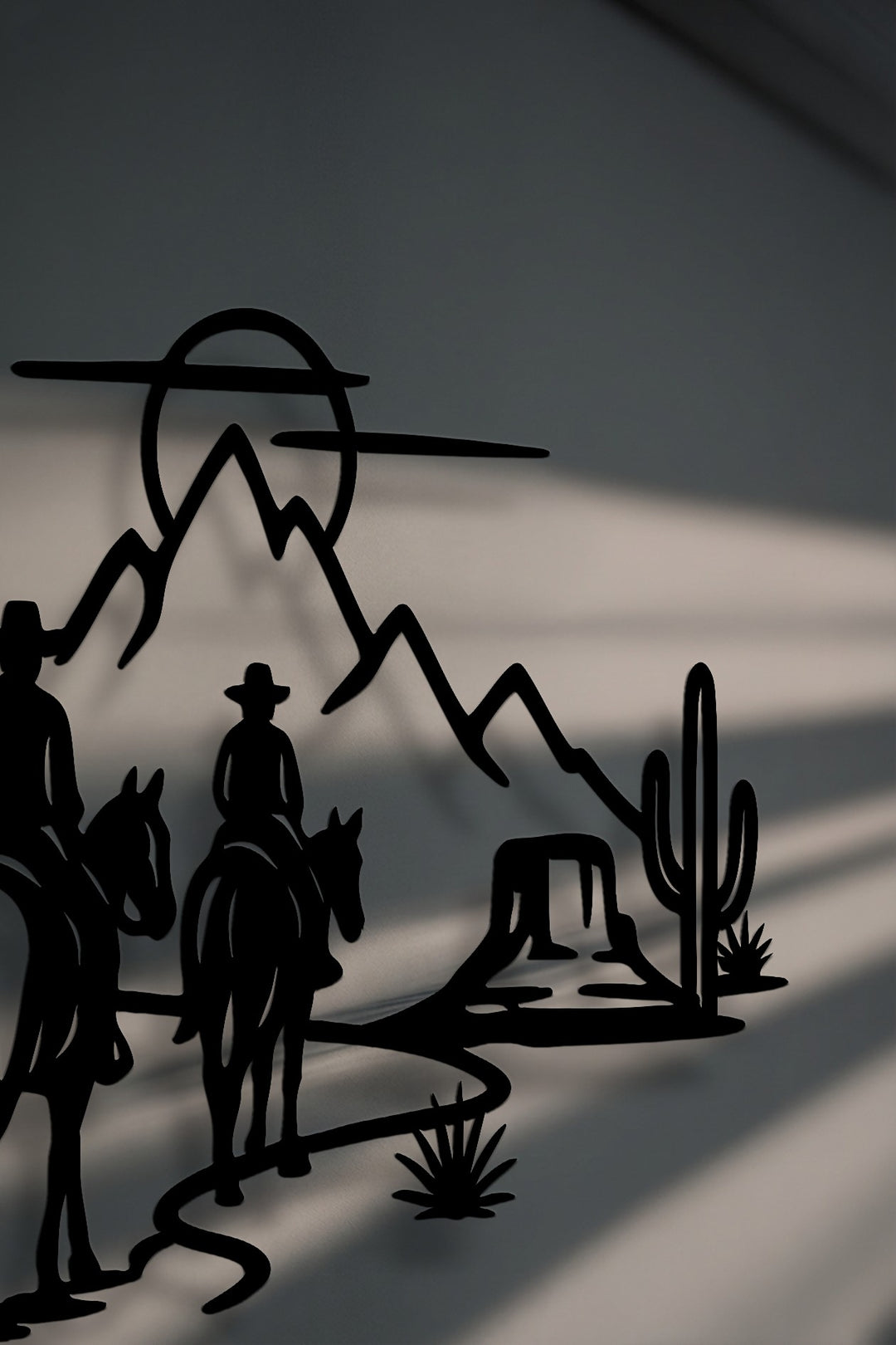 Desert Cowboys Silhouette – Western Metal Wall Art