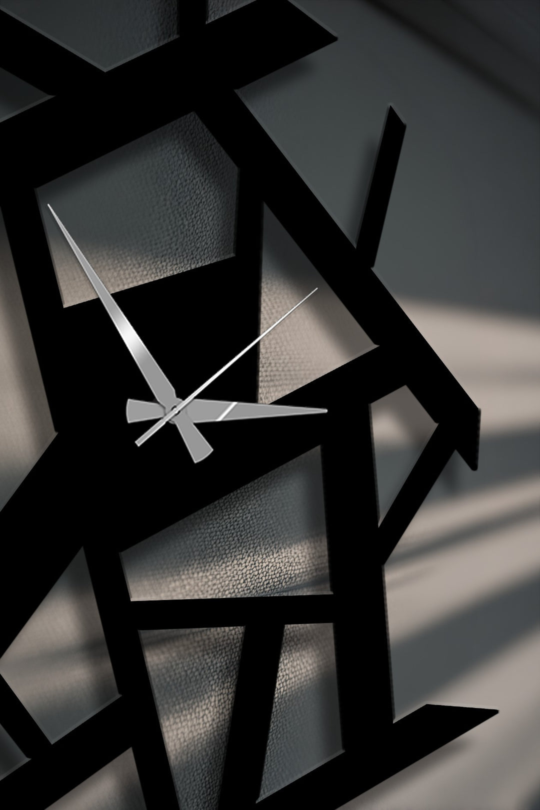 Abstract Geometric Modern Metal Wall Clock