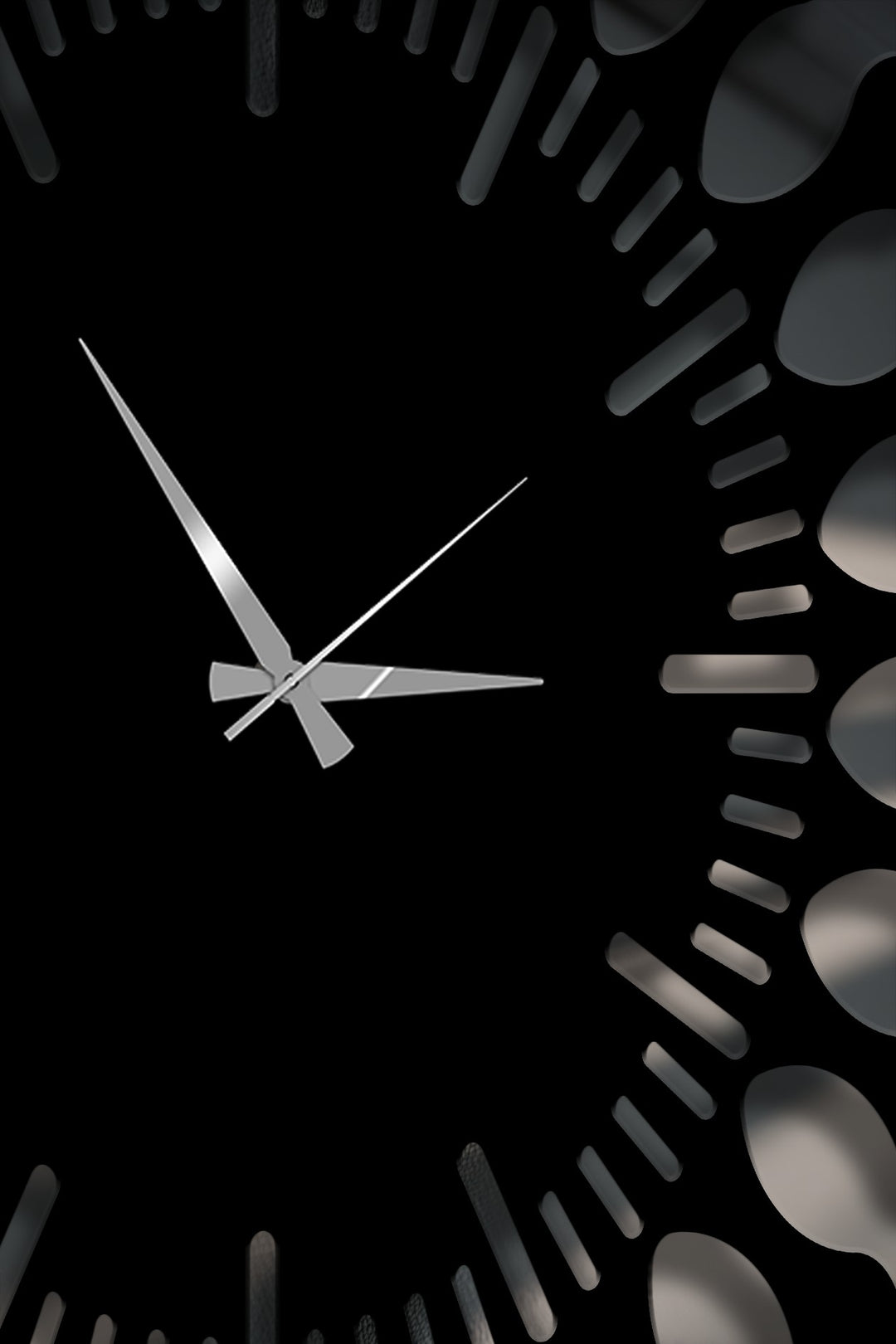 elegant gold hand wall clock