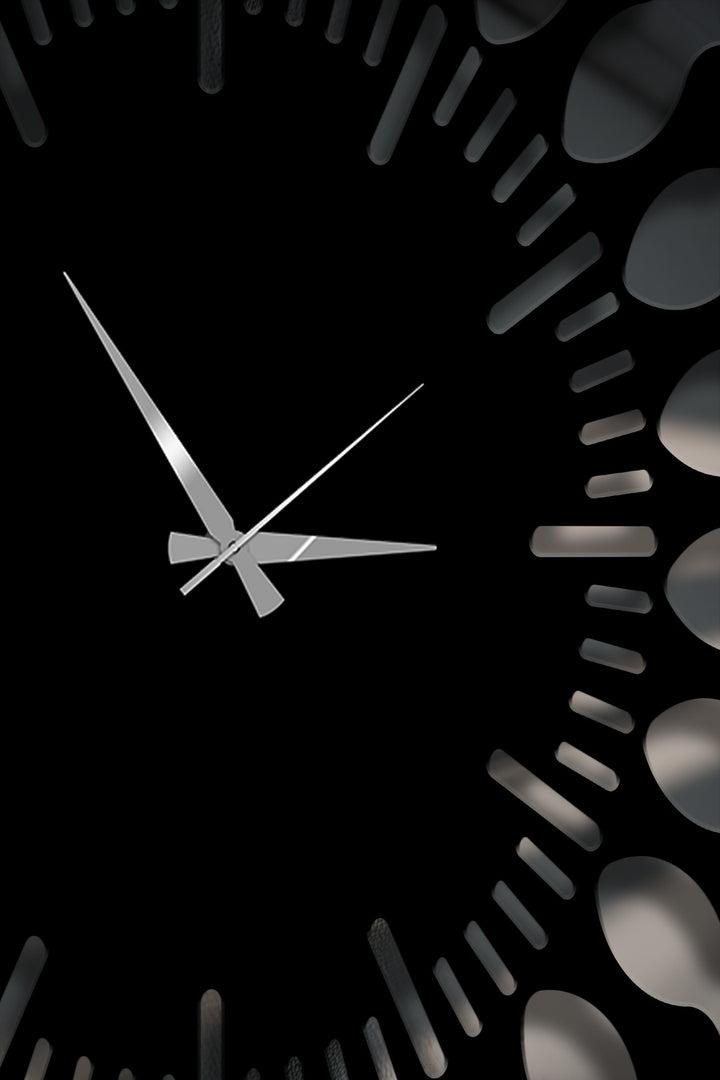 elegant gold hand wall clock