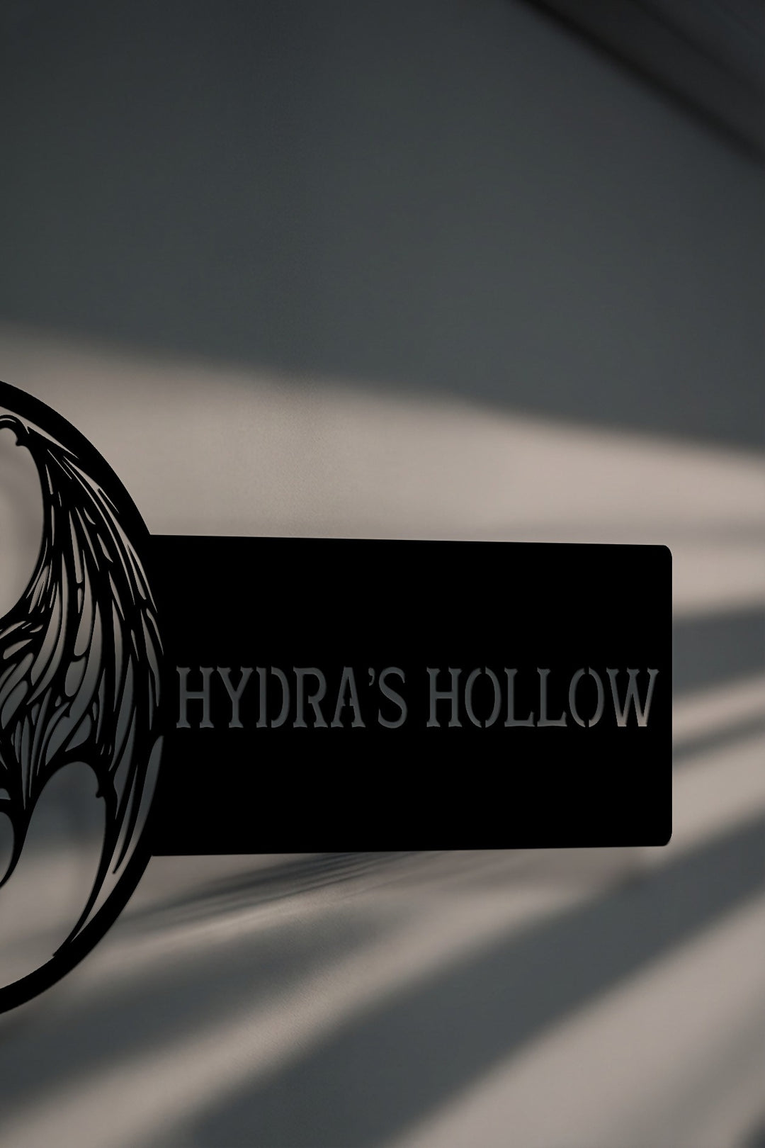 Personalized Bat Metal Wall Art – Custom Gothic Name Sign