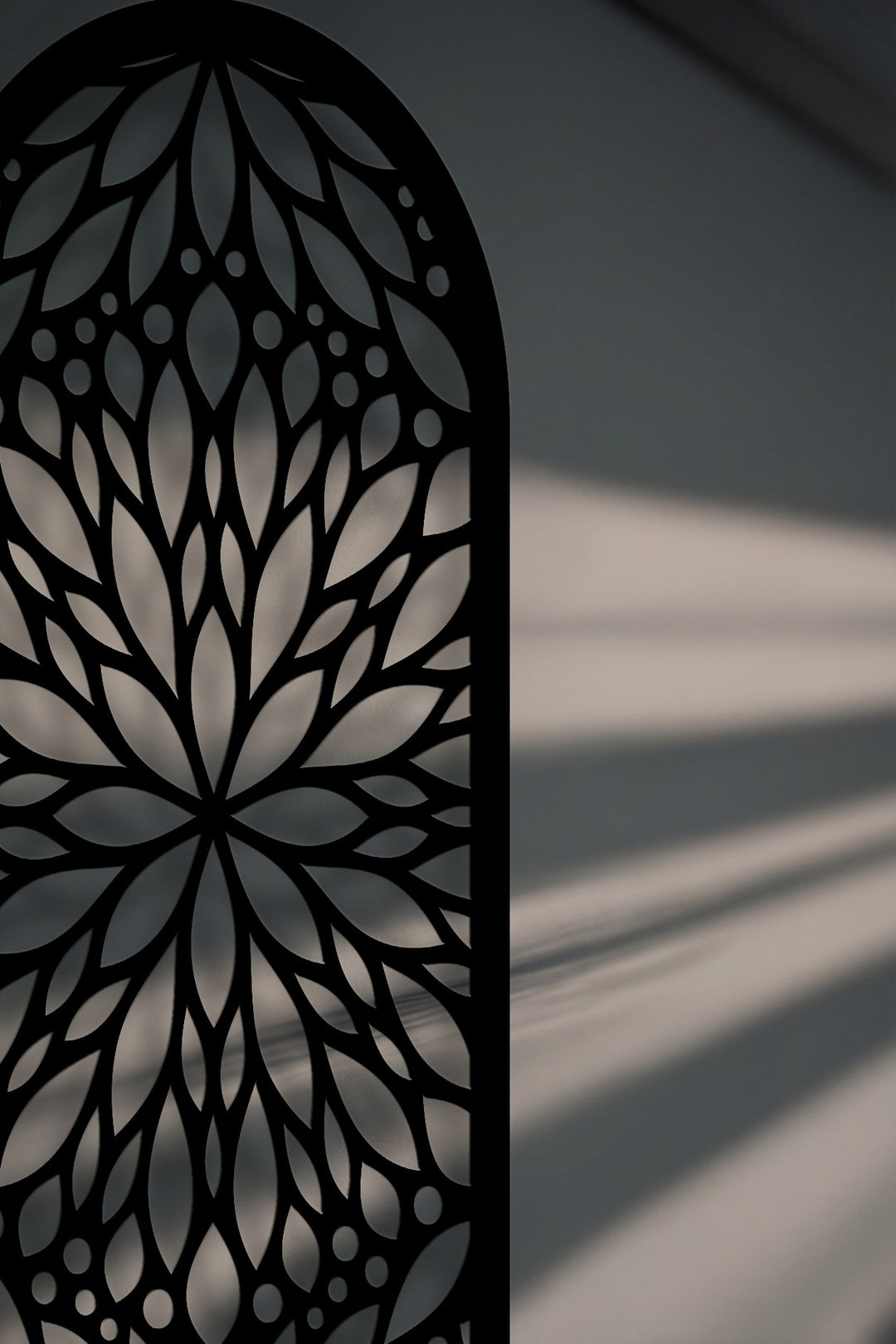 Sacred Bloom Arch – Mandala Inspired Floral Metal Wall Art