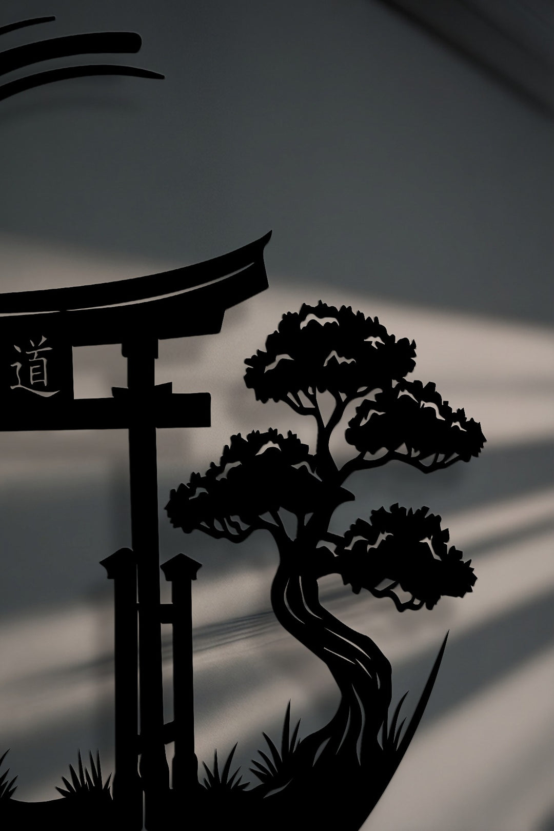 Zen Garden Torii Gate Metal Wall Art – Japanese Style Decor