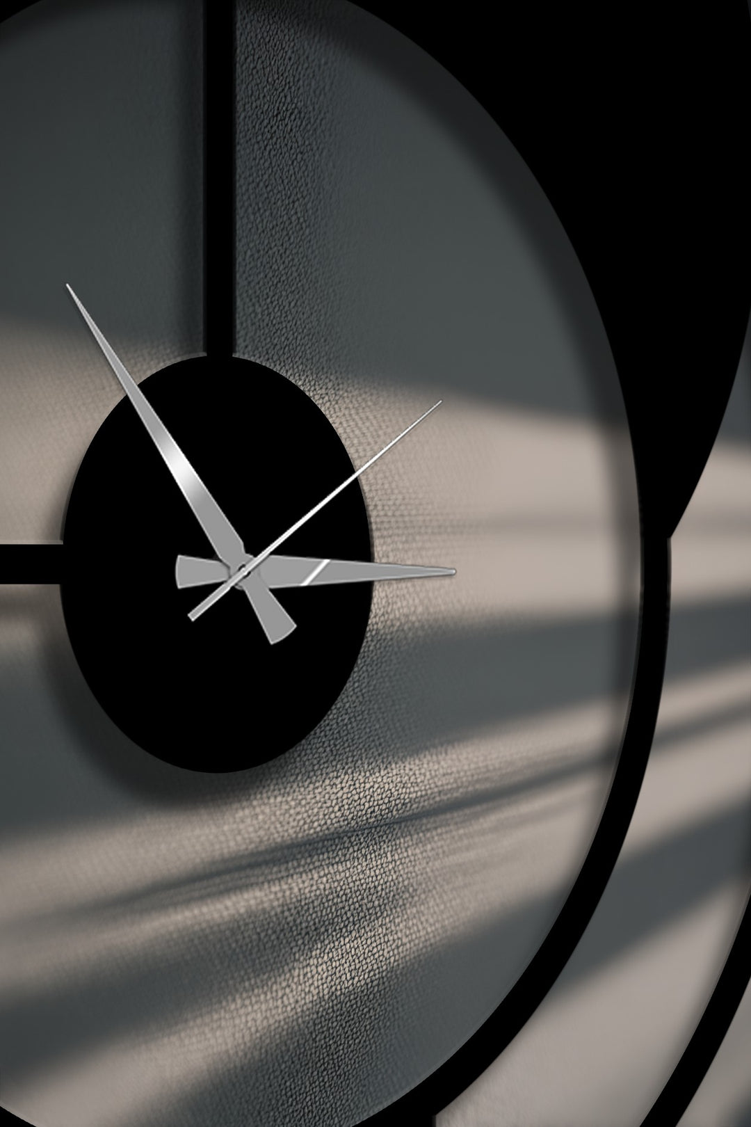 Abstract Geometric Metal Wall Clock – Modern Artistic Wall Decor