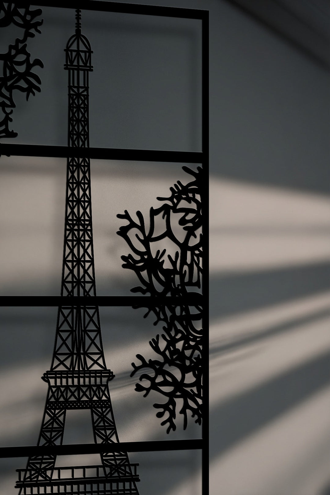 Paris Window View – Eiffel Tower Metal Wall Art
