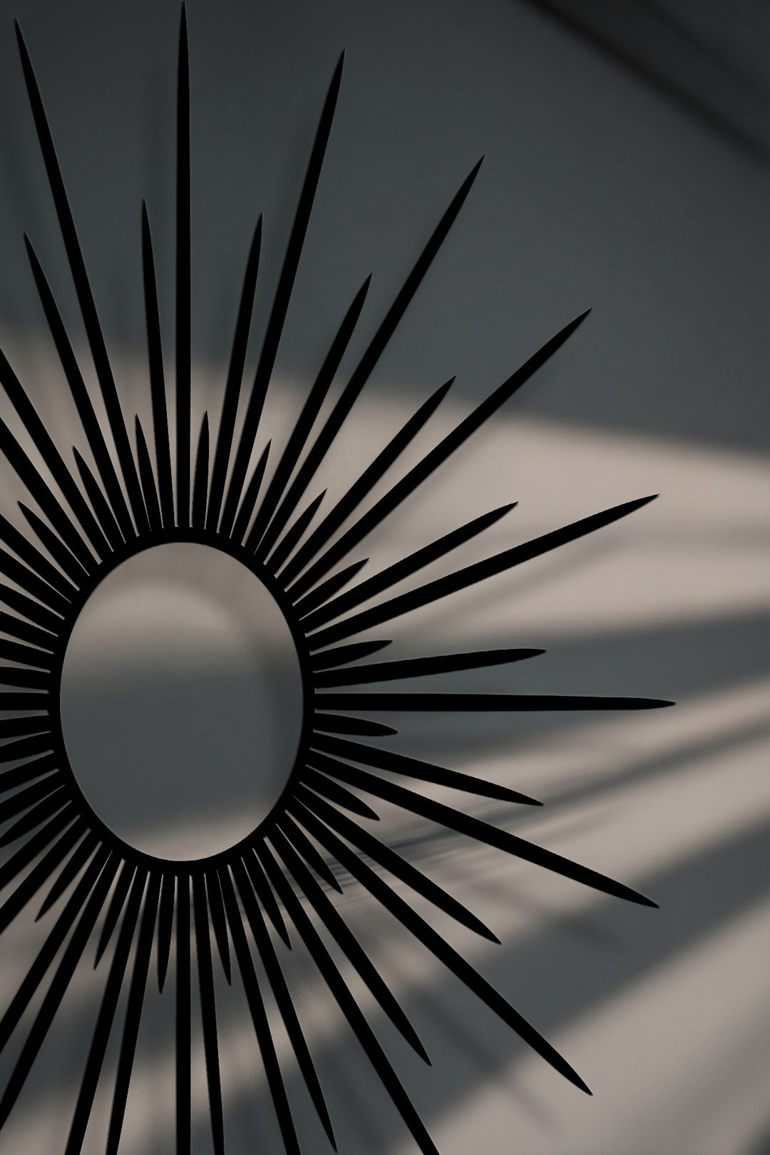 Chiave greca rotonda decorativa Specchio da Parete – Decorazione da parete con specchio classico moderno