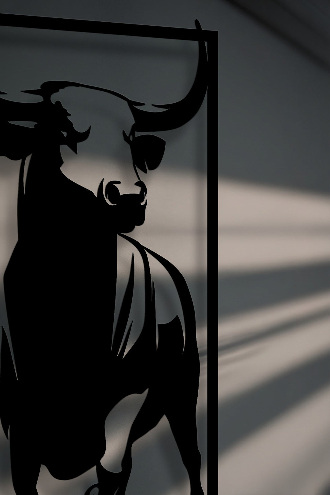 Bold Charge – Powerful Bull Metal Wall Art