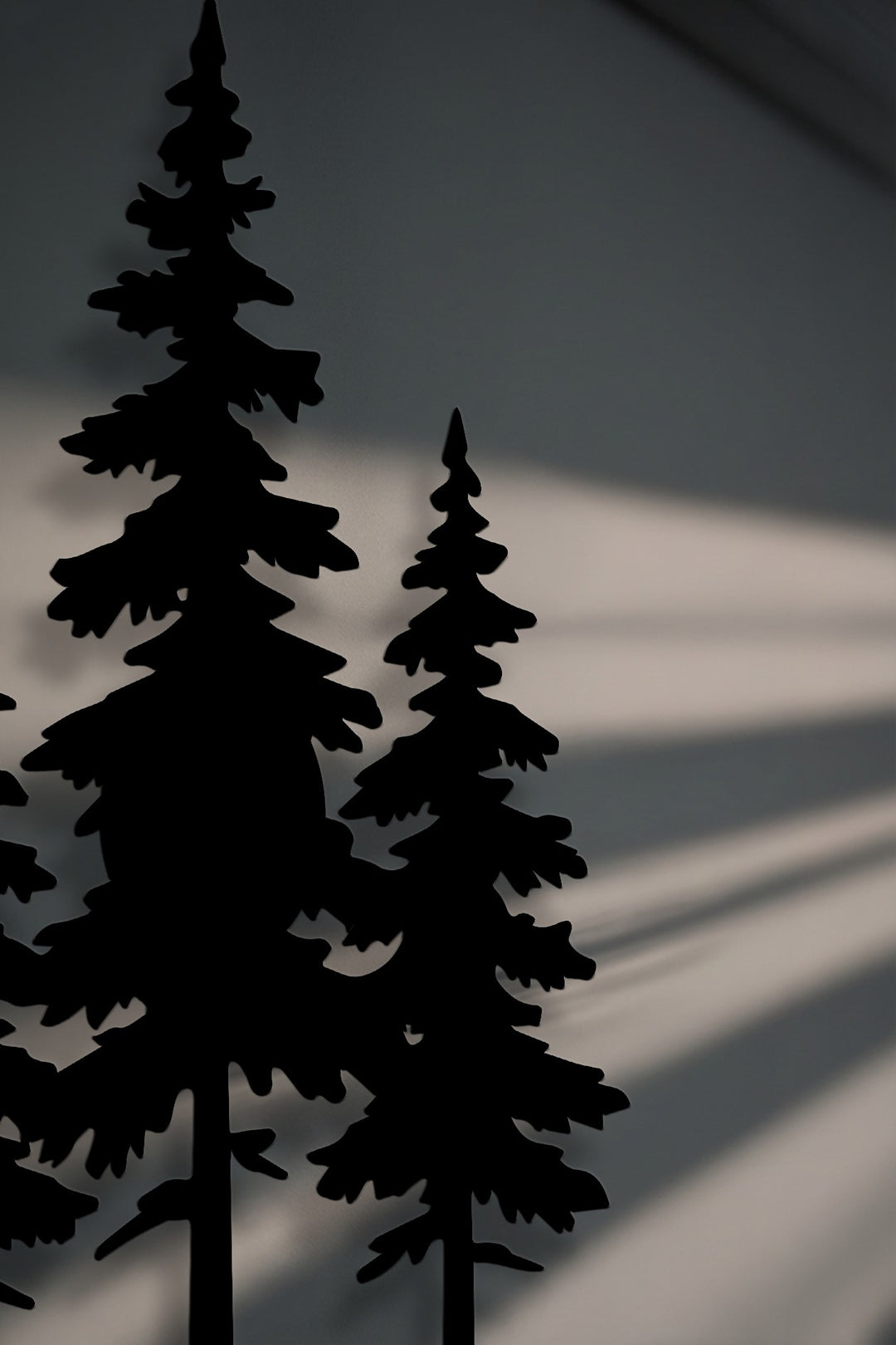 Pine Forest Silhouette Metal Wall Art