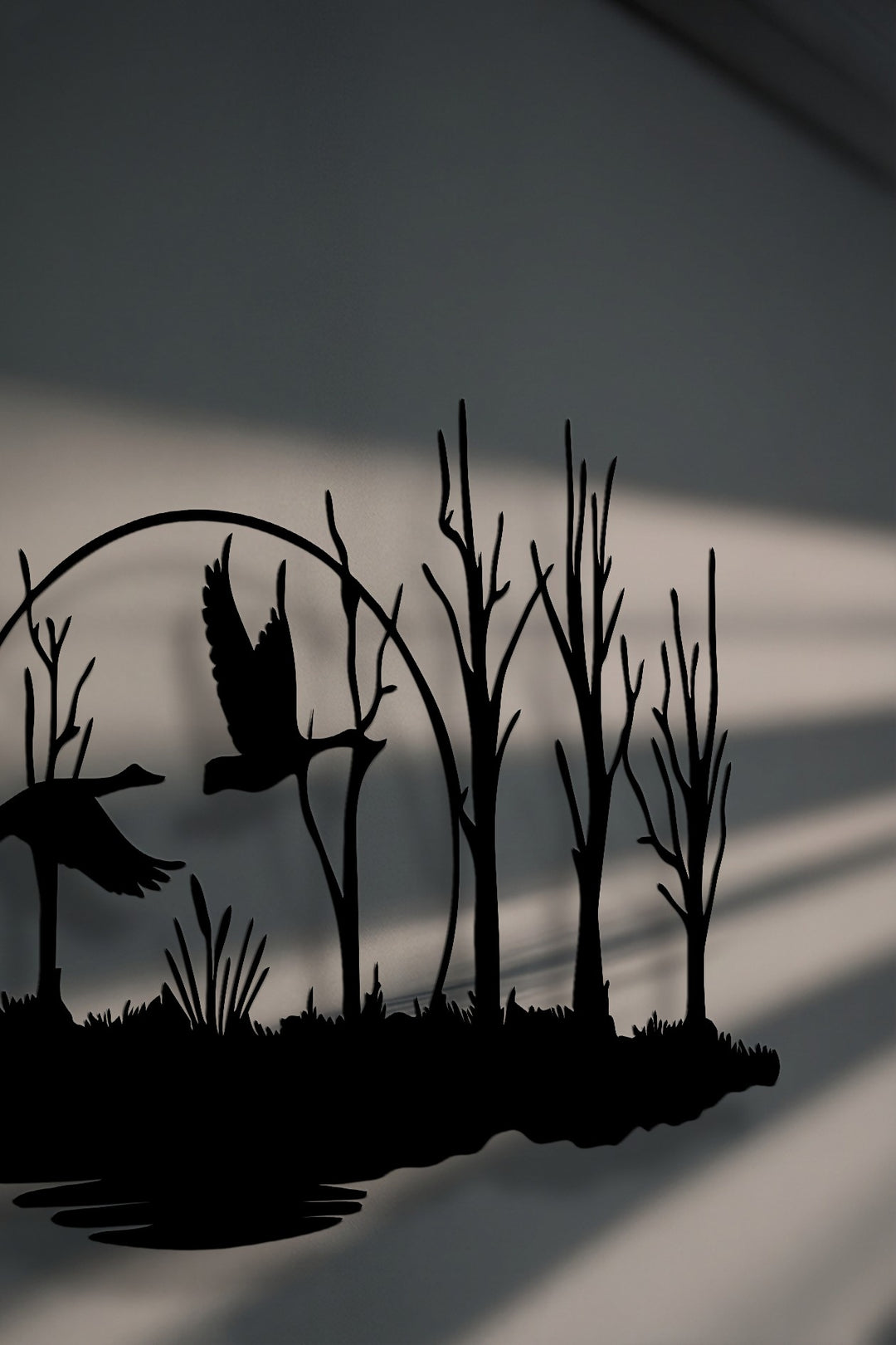 Chiave greca rotonda decorativa Specchio da Parete – Decorazione da parete con specchio classico moderno