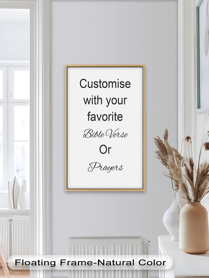 Custom Bible Verse Wall Art – Personalized Oil Painting