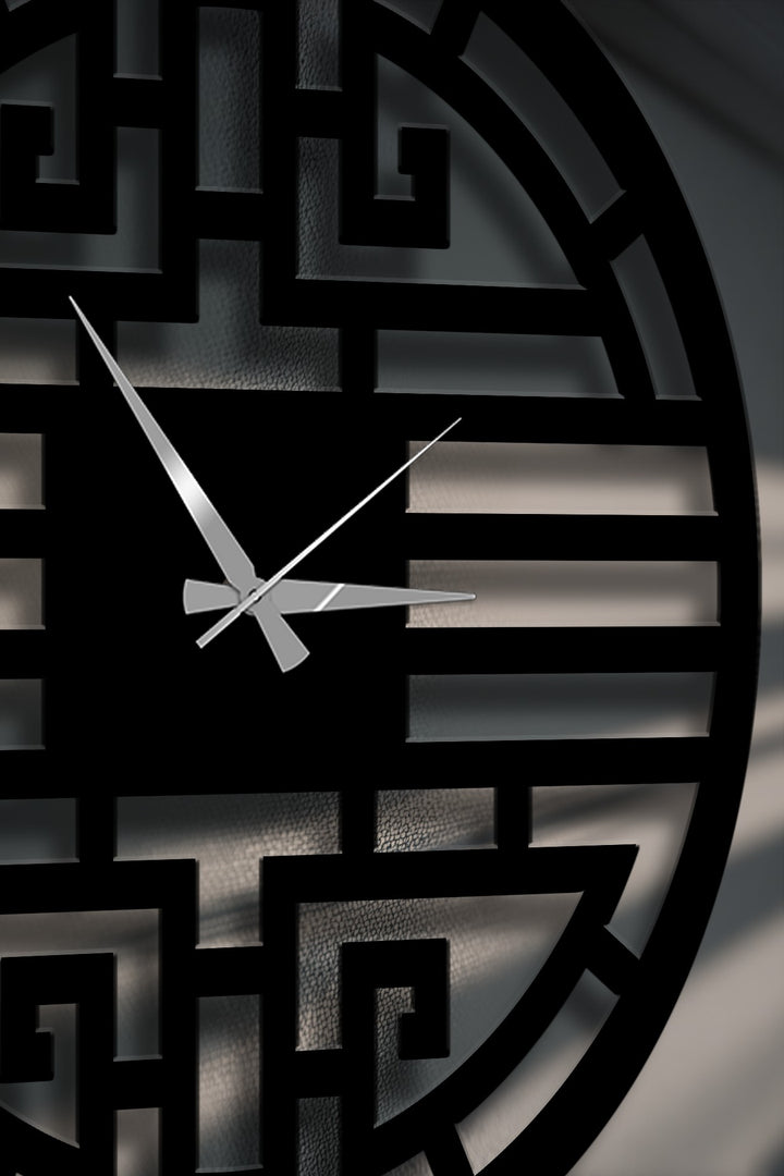 contemporary asian decor wall clock