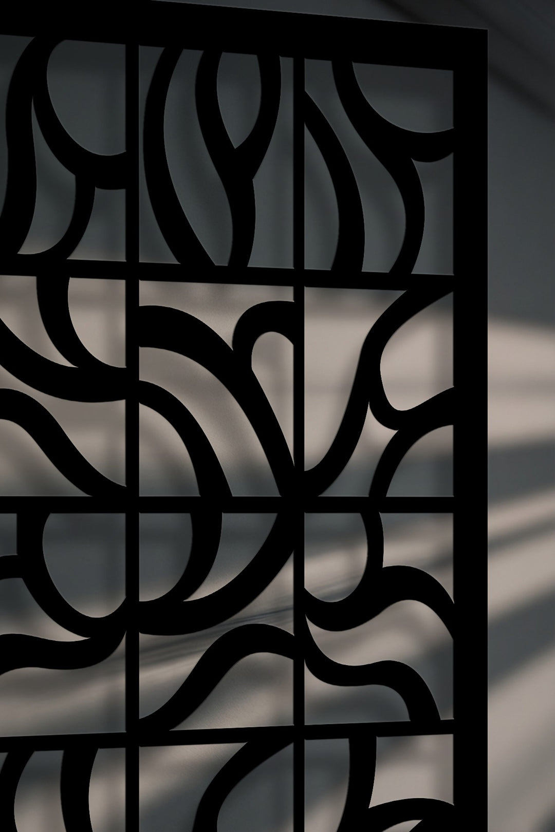 Chiave greca rotonda decorativa Specchio da Parete – Decorazione da parete con specchio classico moderno