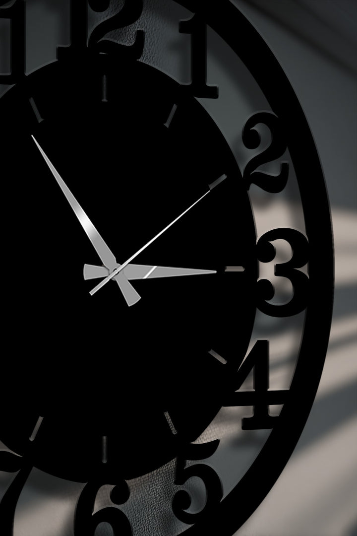 luxury metal wall clock decor
