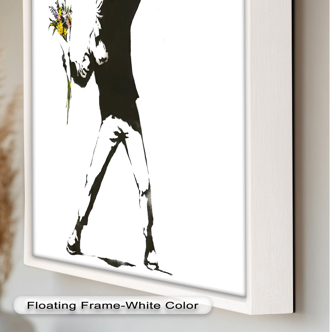 Flower Thrower – Iconic Protest Banksy Oil Painting