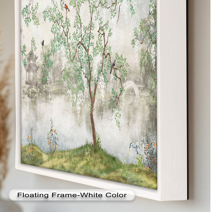Chinoiserie-Baum – Elegantes orientalisches Ölgemälde