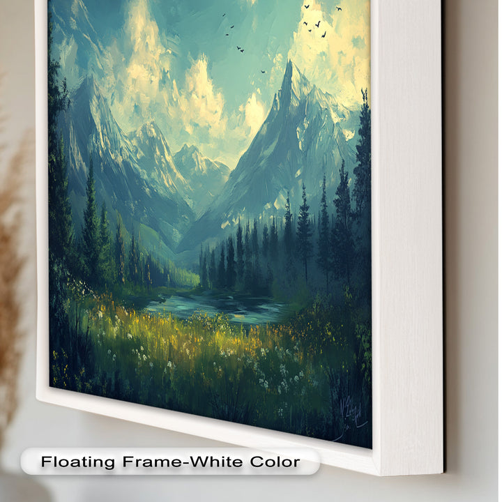 Mystic Mountain Solitude – Enchanting Landscape Oil Painting