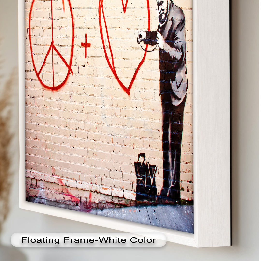 Peace + Love Equation – Banksy Oil Painting