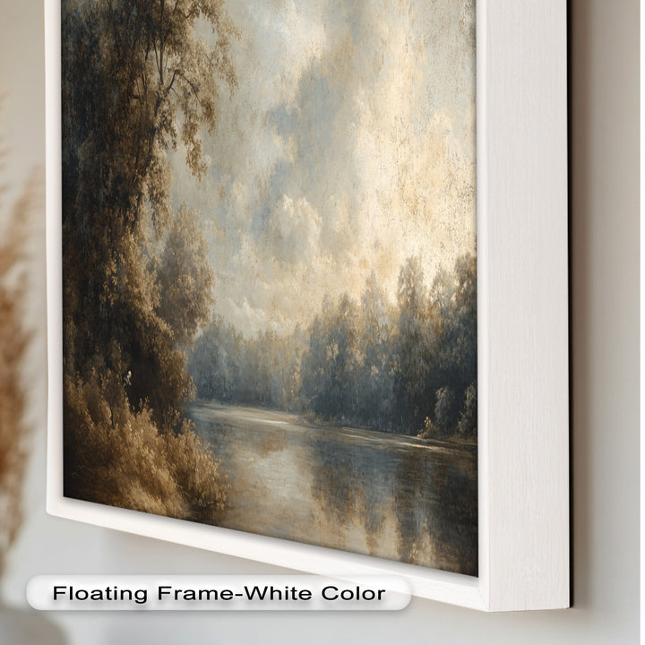 Forest Lake Wall Art – Nature Oil Painting