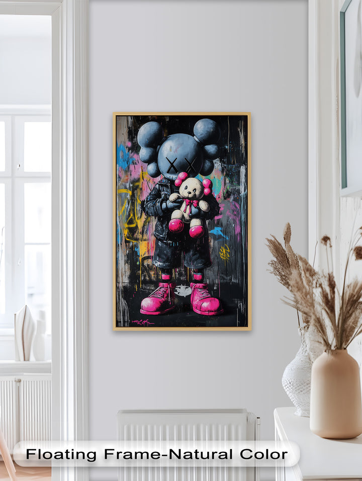 Embrace the Chaos – KAWS Oil Painting