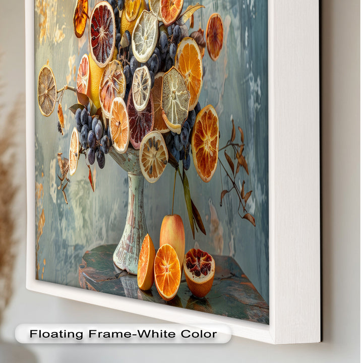 Grapes and Citrus Harmony – Decorative Still Life Food Painting