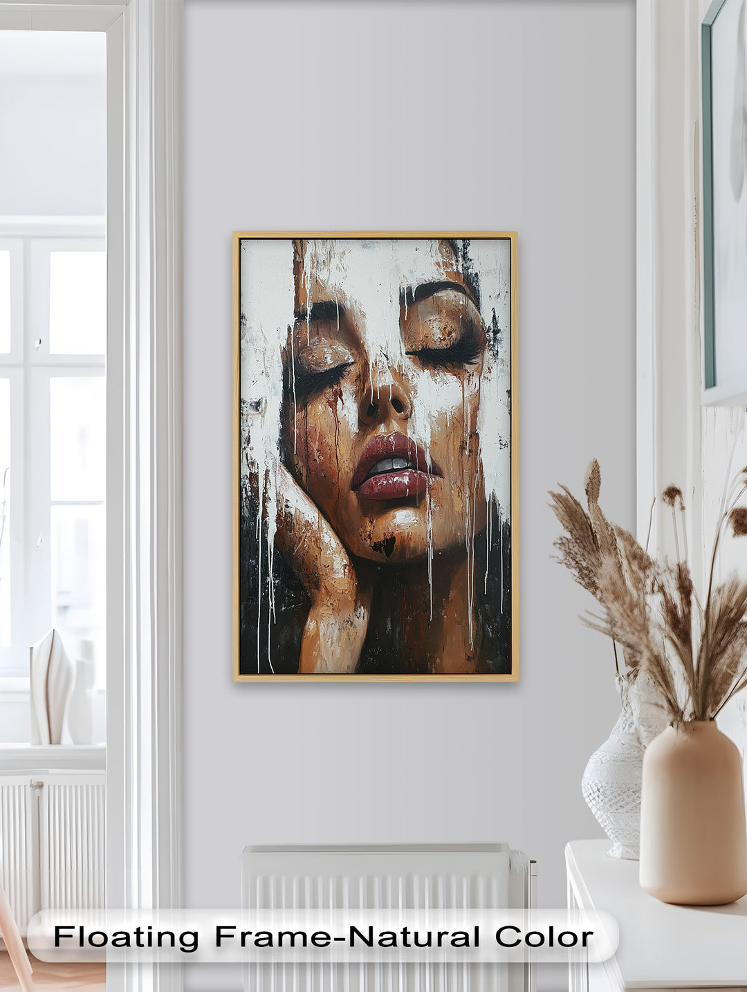 Dripping Silence – Modern Expressionist Abstract Oil Painting
