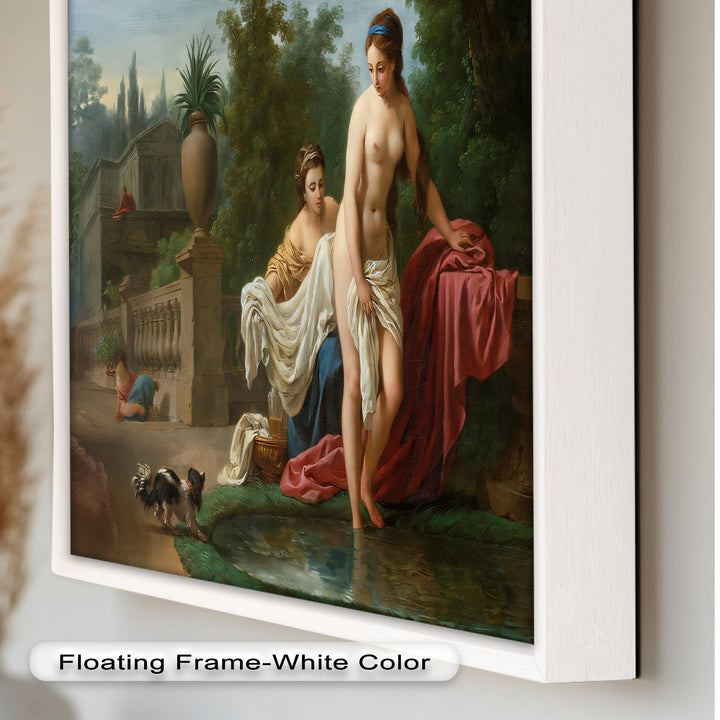Bathing in the Garden – Neoclassical Elegance Oil Painting